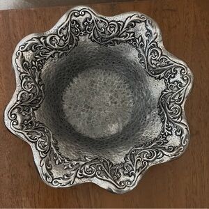 Carson Sheffield Pewter Decorative Bowl | Ornate Catchall